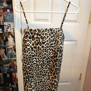 Zara Leopard Slip Dress